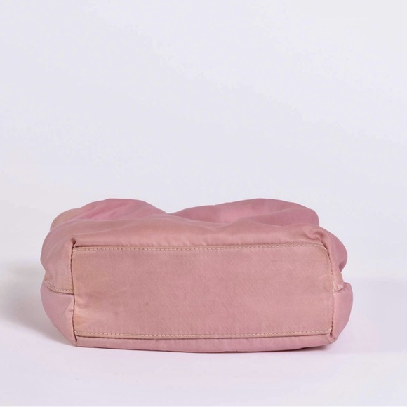 CHRISTIAN DIOR Maris Pearl Hand Bag Nylon Pink preloved - Picture 4 of 10